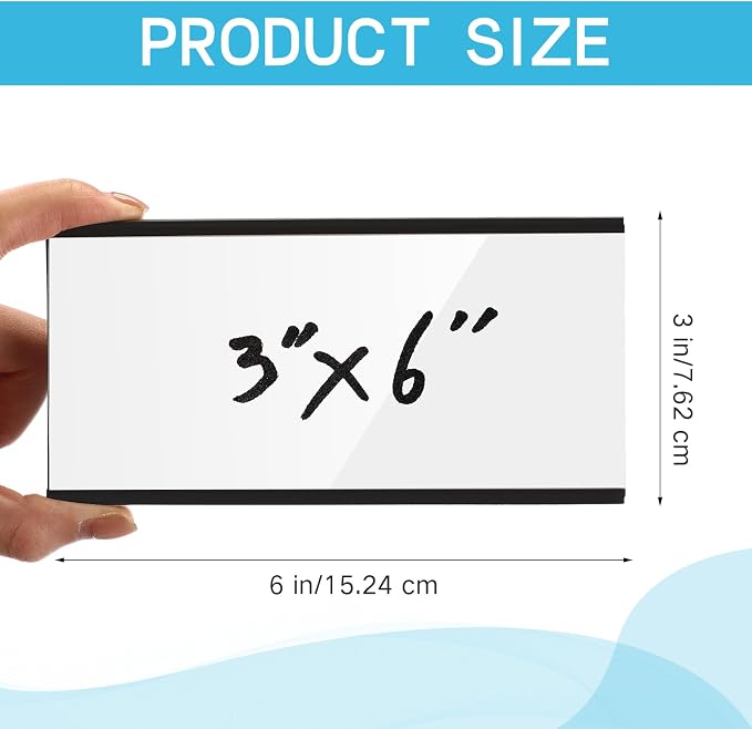 Seajan Magnetic Label Holders Channel Cardholders Magnetic Name Plate Tags - Image 4