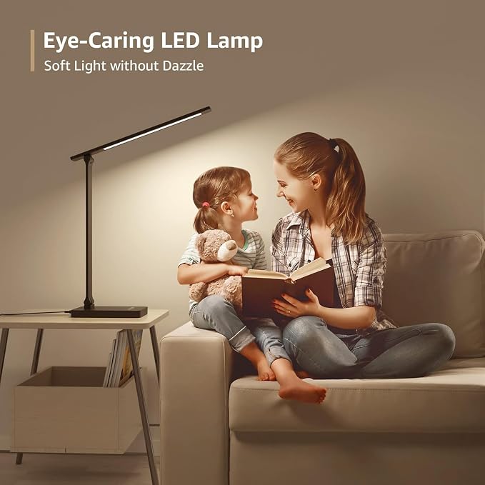 Lepro LED Desk Lamp for Home Office, 9.5W 750LM Metal Touch Control Desk Light - Image 8