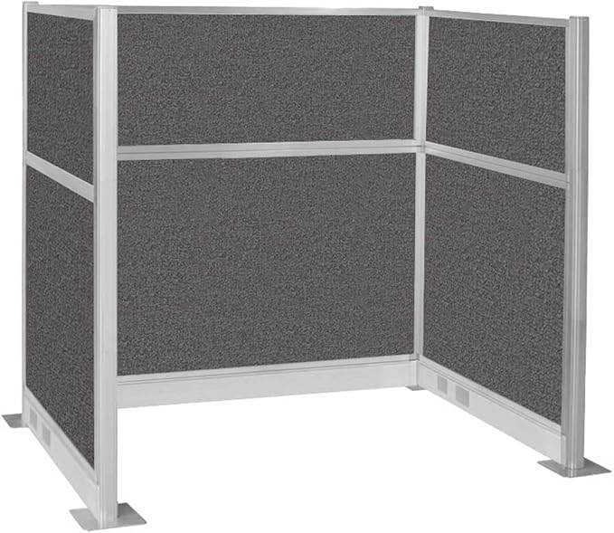 Versare Pre-Configured Hush Panel Electric Cubicle | Workstation Divider Walls | Cubicle Privacy Panels | Office Partition Walls-DeskLoop Office