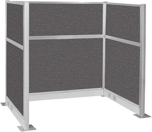 Versare Pre-Configured Hush Panel Electric Cubicle | Workstation Divider Walls | Cubicle Privacy Panels | Office Partition Walls-DeskLoop Office
