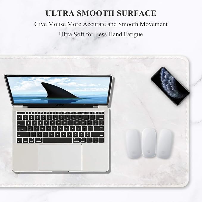 Auhoahsil Large Mouse Pad, Full Desk XXL Extended Gaming Mouse Pad 35" X 15" - Image 3