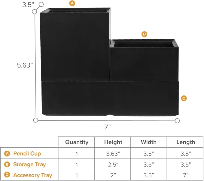 Bostitch Office Konnect Desk Organizer Accessory Tray & Storage Cup Bundle - Image 8
