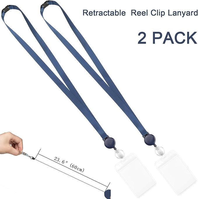 2Pack Retractable Badge Reel - Image 2
