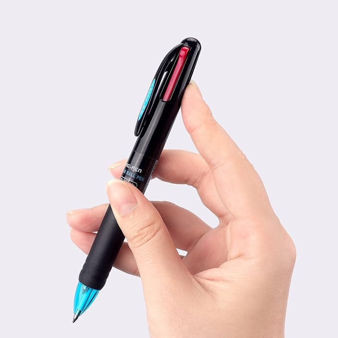 Bribobo 8 Pack Multicolor Ballpoint Pens 4-in-1 0.7mm Colored Retractable - Image 4