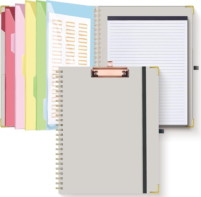 HAUTOCO Clipboard Folio with Refillable Lined Notepad by HAUTOCO