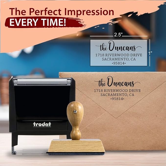 The Duncans Personalized Address Stamp | Envelope Return Address Stamps - Image 2