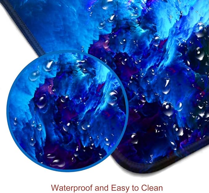 Gaming Mouse Pad, Large Non-Slip Rubber Base Mousepad, Keyboard Mouse Mat - Image 3