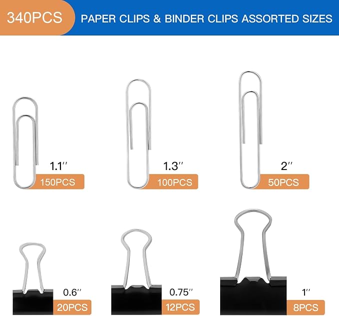 FUDAO FAMILY Paper Clips & Binder Clips - Image 2