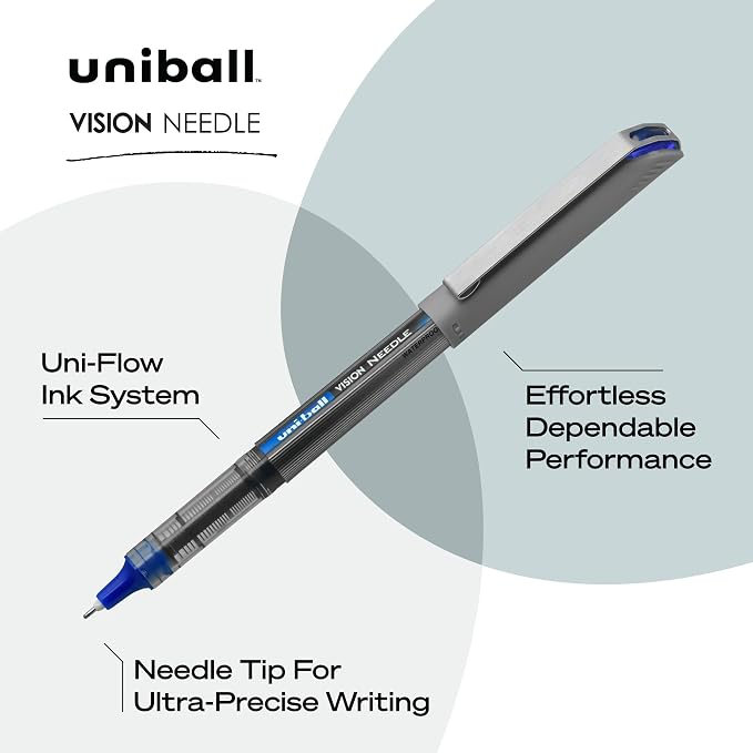 Uni-Ball uniball Vision Needle Rollerball Pens - Image 3