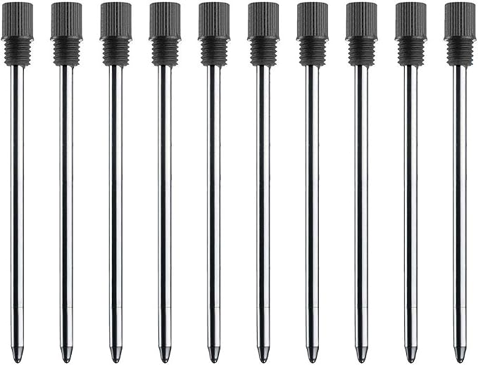 Black Ink Refills, Replaceable Pen Refills, 2.75 inch Ballpoint Pens Refills by ChaoQ