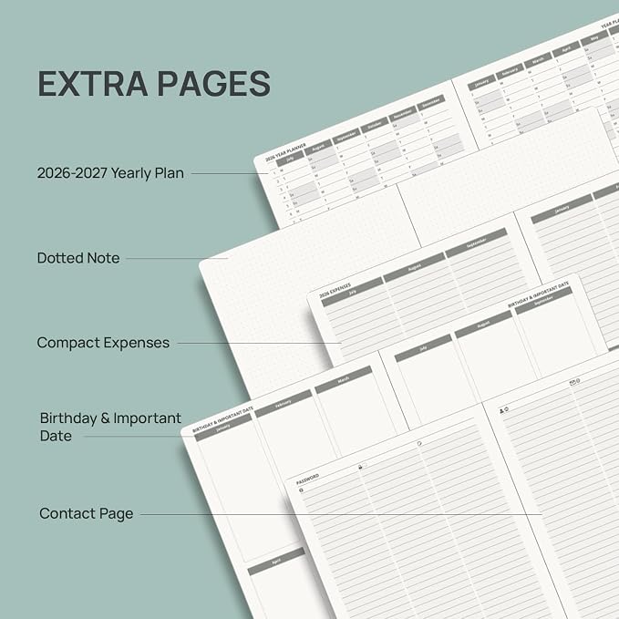 POPRUN 2026-2027 Daily Planner One Page Per Day - Image 5
