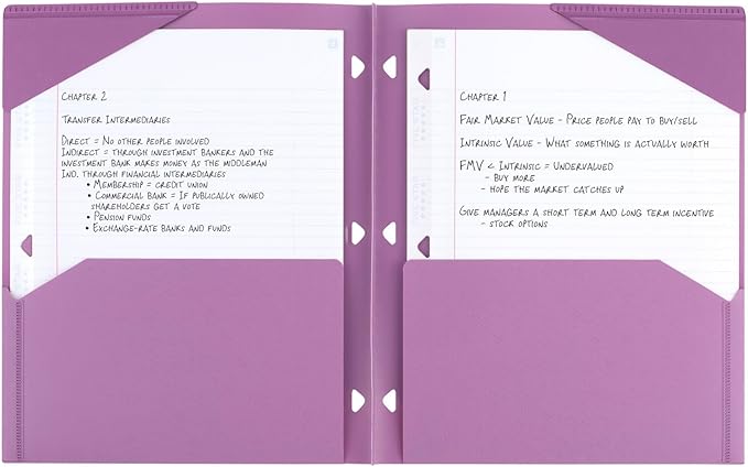 Five Star 2-Pocket Folder, Plastic Folder - Image 3