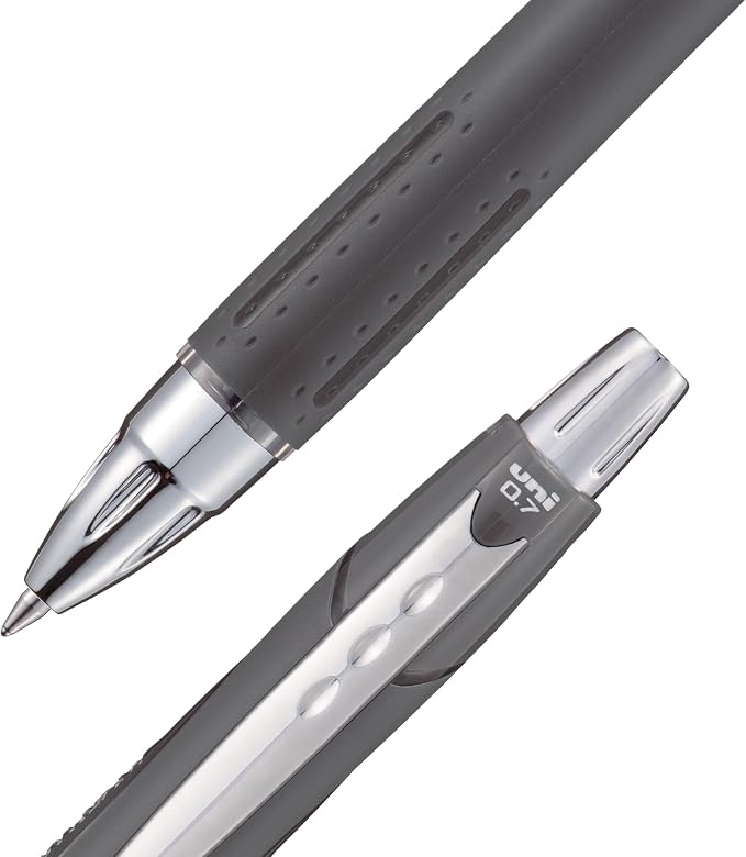 Uni-Ball Jetstream RT Ballpoint Pen, Fine Point, Off Black Barrel, 6 Pens - Image 5