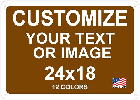 Custom Signs Outdoor Metal 24x18 by avgrafx