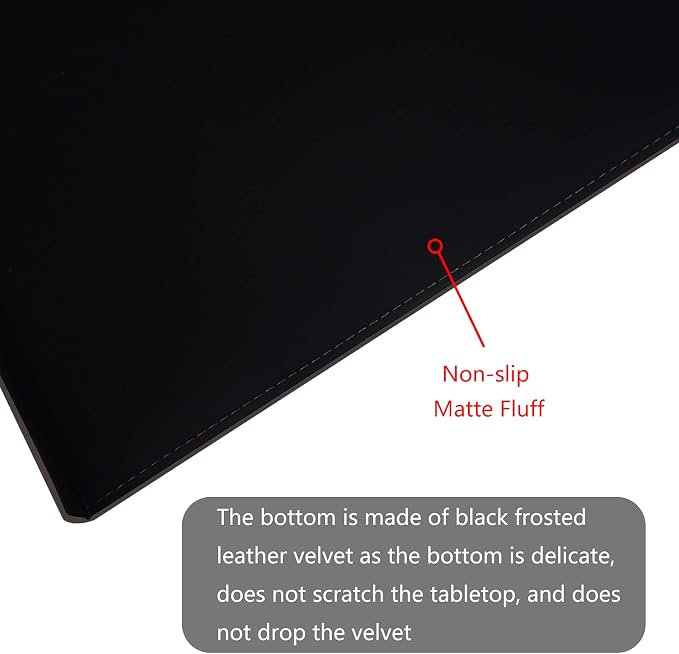 AKOZLIN 35.4"x 18.9" Soft PU Leather Surface Office Desk Mouse Mat Anti-Push Pad - Image 4