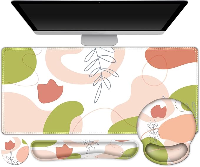 Gaming Mouse Pad, Large Desk Mat, Cute Desk Pad Protector, 4 in1 XXL Mousepad + by ToLuLu