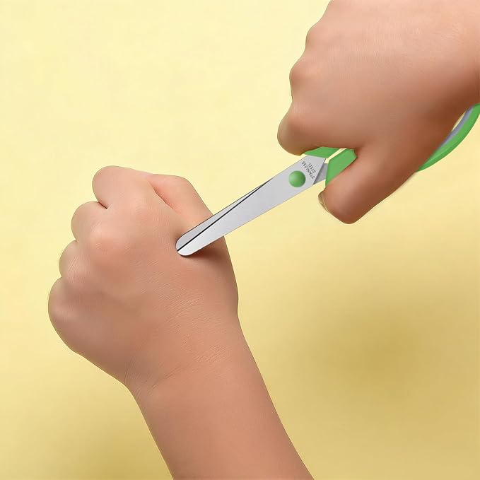 24 Packs 5.5" Kids Small Scissors Set, Blunt Tip Craft Paper Scissors Bulk - Image 5