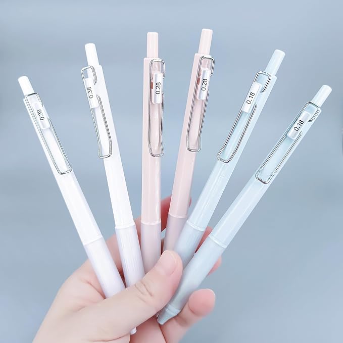 6pcs Gel Pen set, Retractable Cute Pens - Image 8