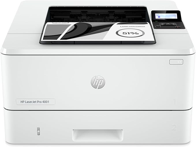 HP LaserJet Pro 4001n Black & White Printer, Print, Fast speeds, Easy setup, Mobile printing, Advanced security, USB, Ethernet Connection, Best-For-Office-DeskLoop Office
