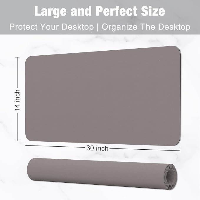 Hsurbtra Desk Pad, XL Extended Mouse Pad, Waterproof Desktop Blotter Protector - Image 3