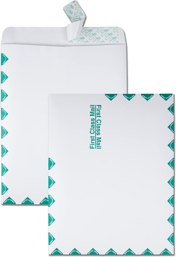 Quality Park 10 x 13 First Class Catalog Envelopes, First Class Border - Image 5