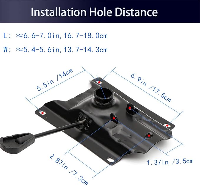 Gjpwyfdc Office Chair Tilt Mechanism Replacement, 6.9'' X 5.5''- - Image 2