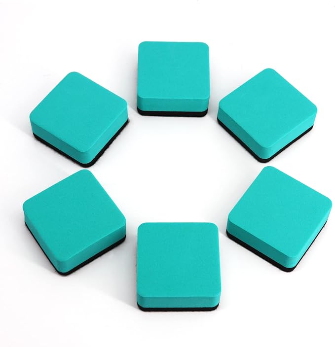 Dry Erase Erasers, IHPUKIDI 24 Pack Magnetic Whiteboard Dry Eraser Chalkboard - Image 3