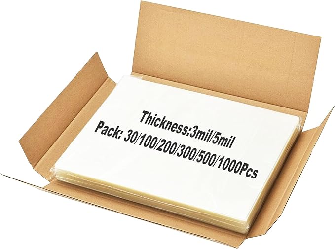 100 Pack Laminating Sheets, Clear 9 x 11.5 Inch Thermal Laminating Pouches for Thermal Laminator, 5 Mil Lamination Sheet Paper, Letter Size, HeatSeal