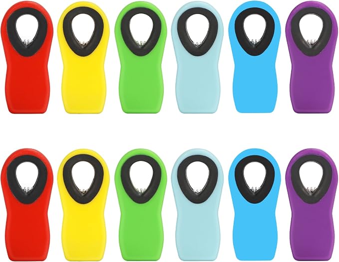 12 Pack Chip Clips Bag Clip, Magnetic Food Clip by Ecurfu