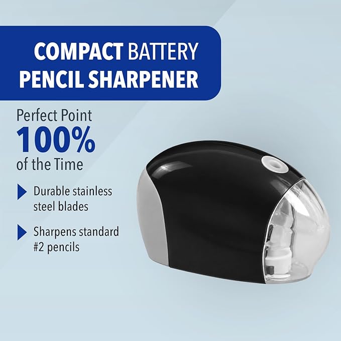 Westcott 55851 Small Battery Powered Pencil Sharpener - Image 2