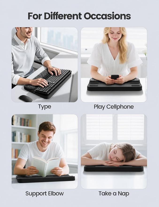 Vaydeer Wrist Rest with Keyboard Stand, Computer Wrist Support Pad, Ergonomic - Image 5