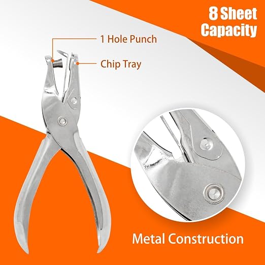 Single Hole Punch 2 PK Hole Puncher - Image 2