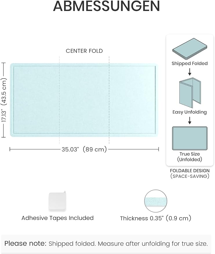 Fluxynara Bulletin Board, Foldable Felt Pin Board - Image 2