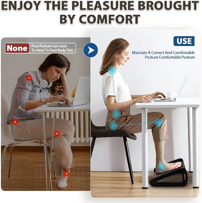 CasaZenith Foot Rest, Six Heights Adjustable Foot Rest - Image 5
