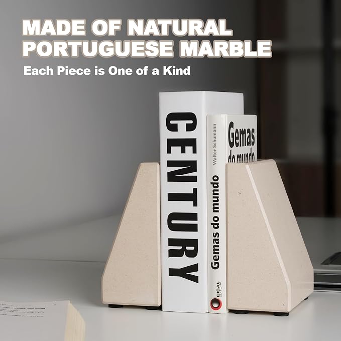 Book End, Natural Marble Bookend - Image 2