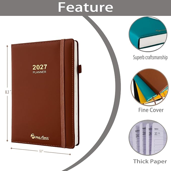Daily Planner 2027 / Appointment Book, One Page Per Day, Jan - Image 2