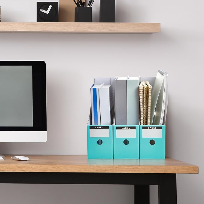 Thenshop 24 Pcs Cardboard Magazine File Holder Organizer, Desk File Organizer - Image 6