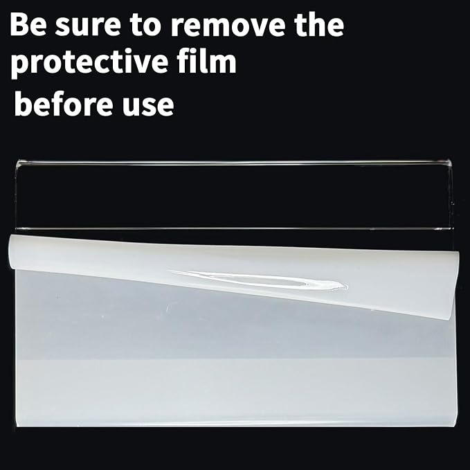 2X3.5 Inch Clear Acrylic Sign Holder – Reusable Adhesive Peel & Stick - Image 5