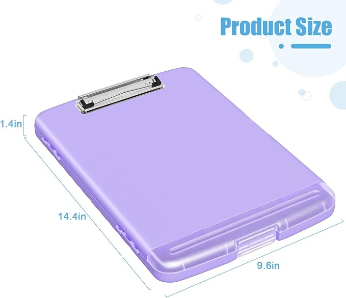 Hongri Clipboard with Storage with Pen Holder, Folder Nursing Clip Board 8.5 x - Image 4