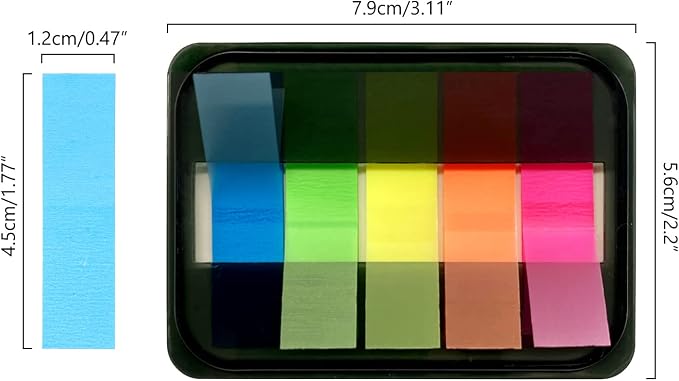 300PCS Sticky Index Tabs, Transparent Sticky Page Markers Notes, Book Markers - Image 3