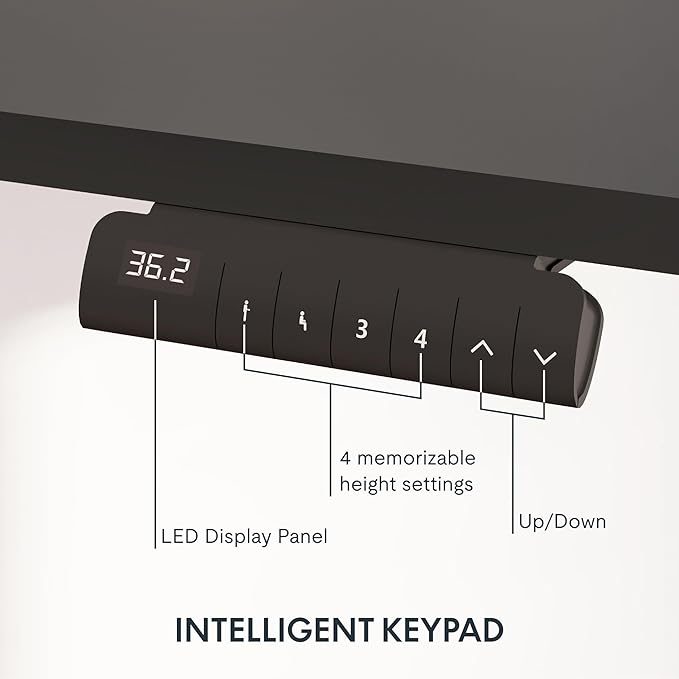 FLEXISPOT E6 3-Stage Dual Motor 60 x 24 Electric Standing Desk Sit Stand Up Desk - Image 4