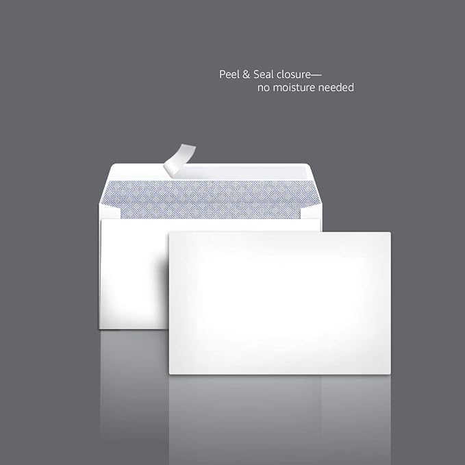 Amazon Basics #6 3/4 Security-Tinted Self-Seal Envelopes - Image 2