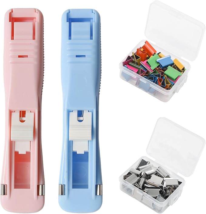 Pine & Linen 2pcs Handheld Papers Clip Dispenser by Unknown