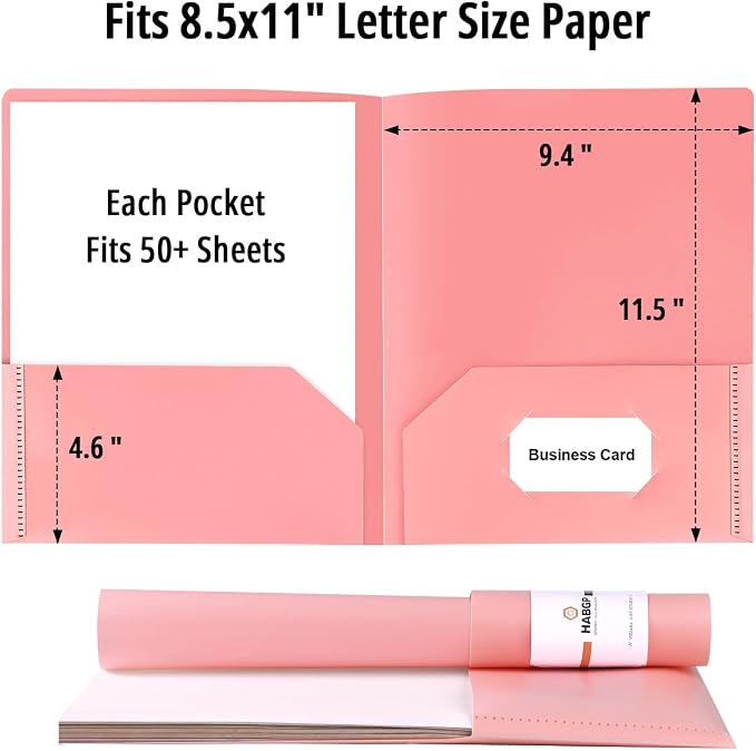 HABGP 6 Pack Colored File Folders - Image 2