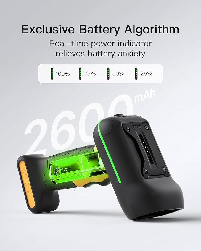 Inateck Industrial Barcode Scanner Bluetooth, 1D 2D QR Code Scanner Wireless with IP67 Waterproof and Dustproof, Handscanner with App & SDK, BCST-75-DeskLoop Office