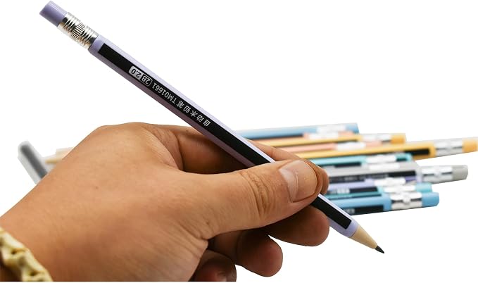 mechanical pencils 12-Pack Colorful Wood-Imitating Automatic Pencils 2.0mm - Image 6