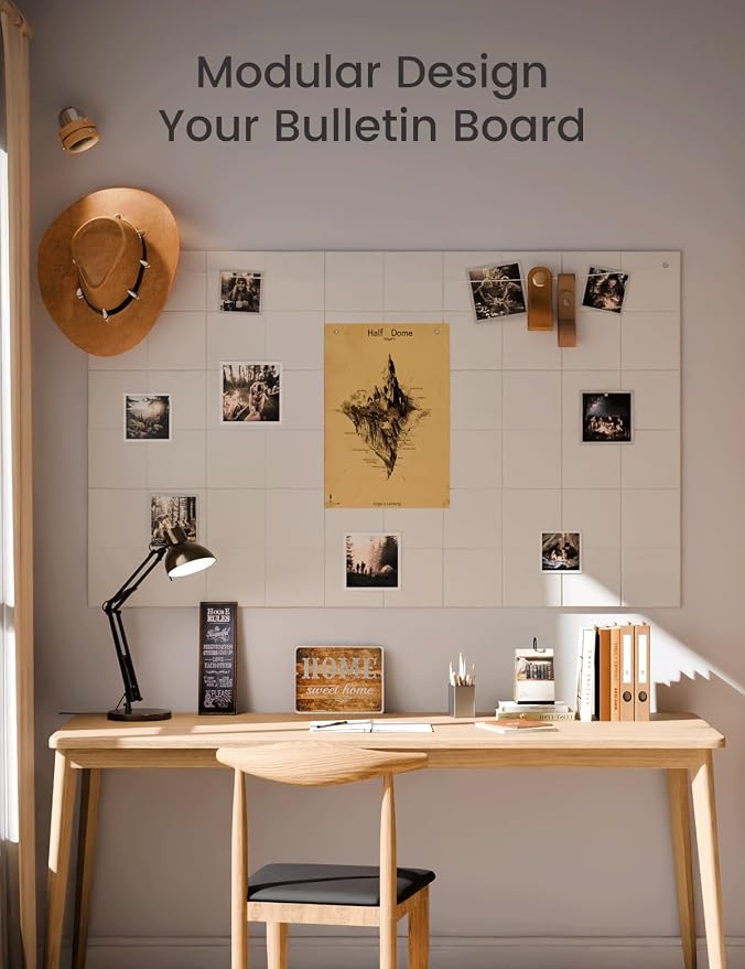 Fluxynara Large Felt Bulletin Board 48" x 36" Cork Board Alternative-12 Pack - Image 5