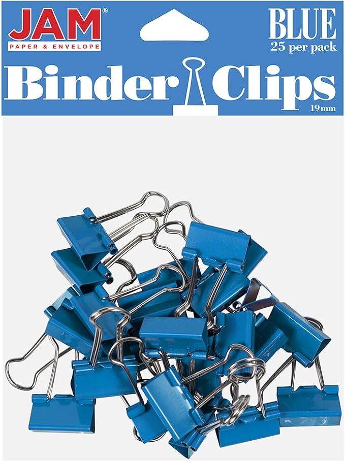 JAM PAPER Colorful Binder Clips by JAMPaper