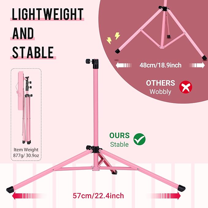 CAHAYA Portable Sheet Music Stand: Dual Use Desktop Book Holder Folding - Image 4