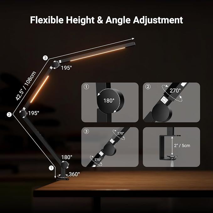 NEEWRE Basics 12W 42.5" Clip On LED Lamp - Image 4